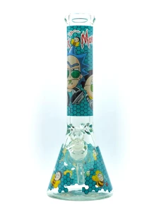 Bongo szklane Niebieskie Honey Rick and Morty 36cm