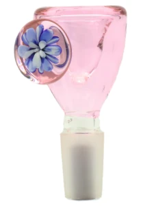 Różowy Cybuch do bonga Flower Power 14.4mm