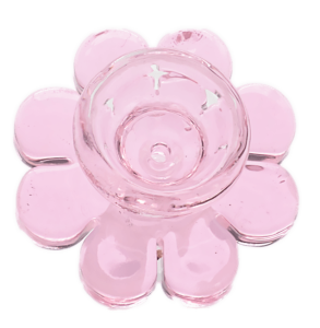 Różowy Cybuch do bonga Kwiatek 14.4mm