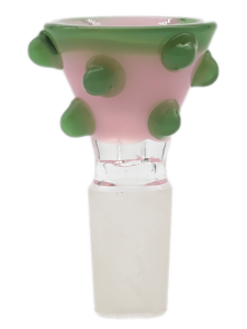 Różowy/zielony Cybuch do bonga Bubble2 14.4mm