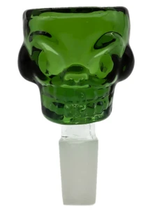 Zielony Cybuch do bonga Czaszka 14.4mm