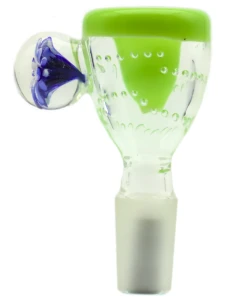 Zielony Cybuch do bonga Flower Power 14.4mm