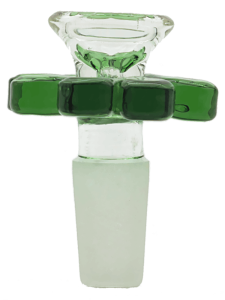 Zielony Cybuch do bonga Kwiatek 14.4mm