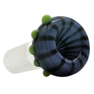 Granatowy/zielony Cybuch do bonga Spiderweb 18.8mm