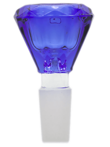 Niebieski Cybuch do bonga Diament Long 14.4mm