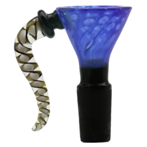 Niebieski Cybuch do bonga z uchwytem Tail 14.4mm