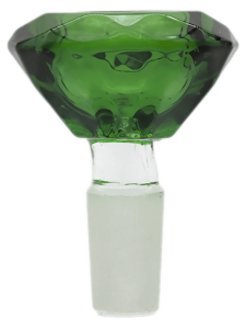 Zielony Cybuch do bonga Diament 14.4mm