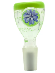 Zielony Cybuch do bonga Flower Power 14.4mm