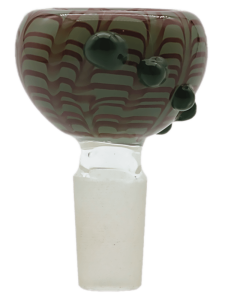 Zielony/brązowy Cybuch do bonga Spiderweb 14.4mm