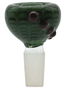 Zielony/brązowy Cybuch do bonga Spiderweb 14.4mm