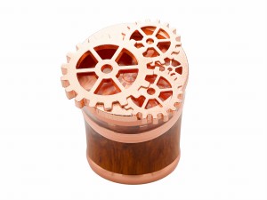 Solidny metalowy młynek do suszu Metal Gear 63mm