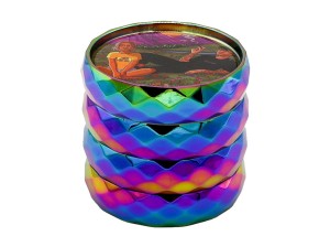 Solidny metalowy młynek do suszu Rainbow Stoners 50mm  