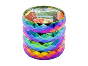 Solidny metalowy młynek do suszu Rainbow Stoners 50mm   