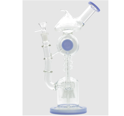 Bongo szklane Jasnoniebieskie Medusa House 32 cm.png