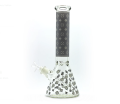 Bongo szklane Czarne Luxury Vuitton 36cm 3.png