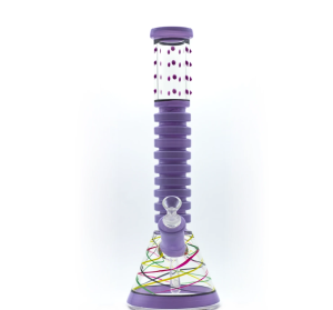 Bongo szklane Fioletowe 60s 41cm