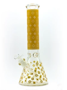 Bongo szklane Pomarańczowe Luxury Vuitton 36cm
