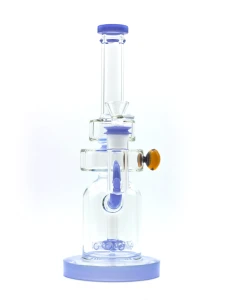 Unikatowe bongo Niebieskie Flower Windmill 28cm