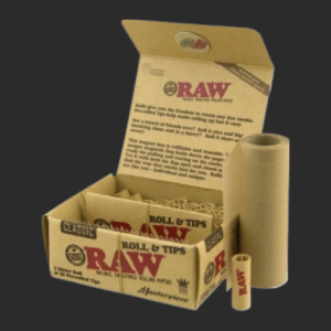 Bibułki RAW Rolka 3m + zrolowane TIPY