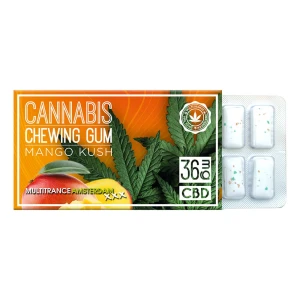 Multitrance 17mg CBD Cannabis Chewing Gum – Mango Kush