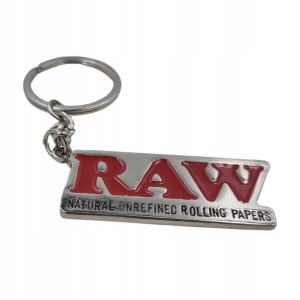 Brelok RAW Metal Keyring Keychain Silver